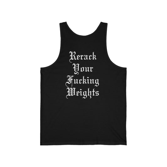 Rerack your weights tank top