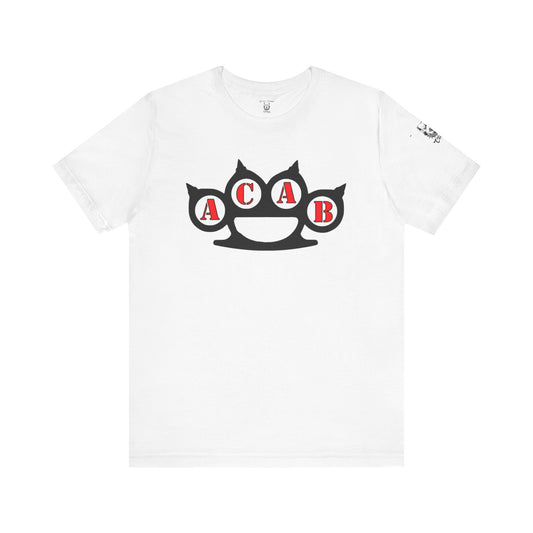 ACAB Unisex Jersey Short Sleeve Tee – Streetwear Graphic Tee for Rebel Spirits