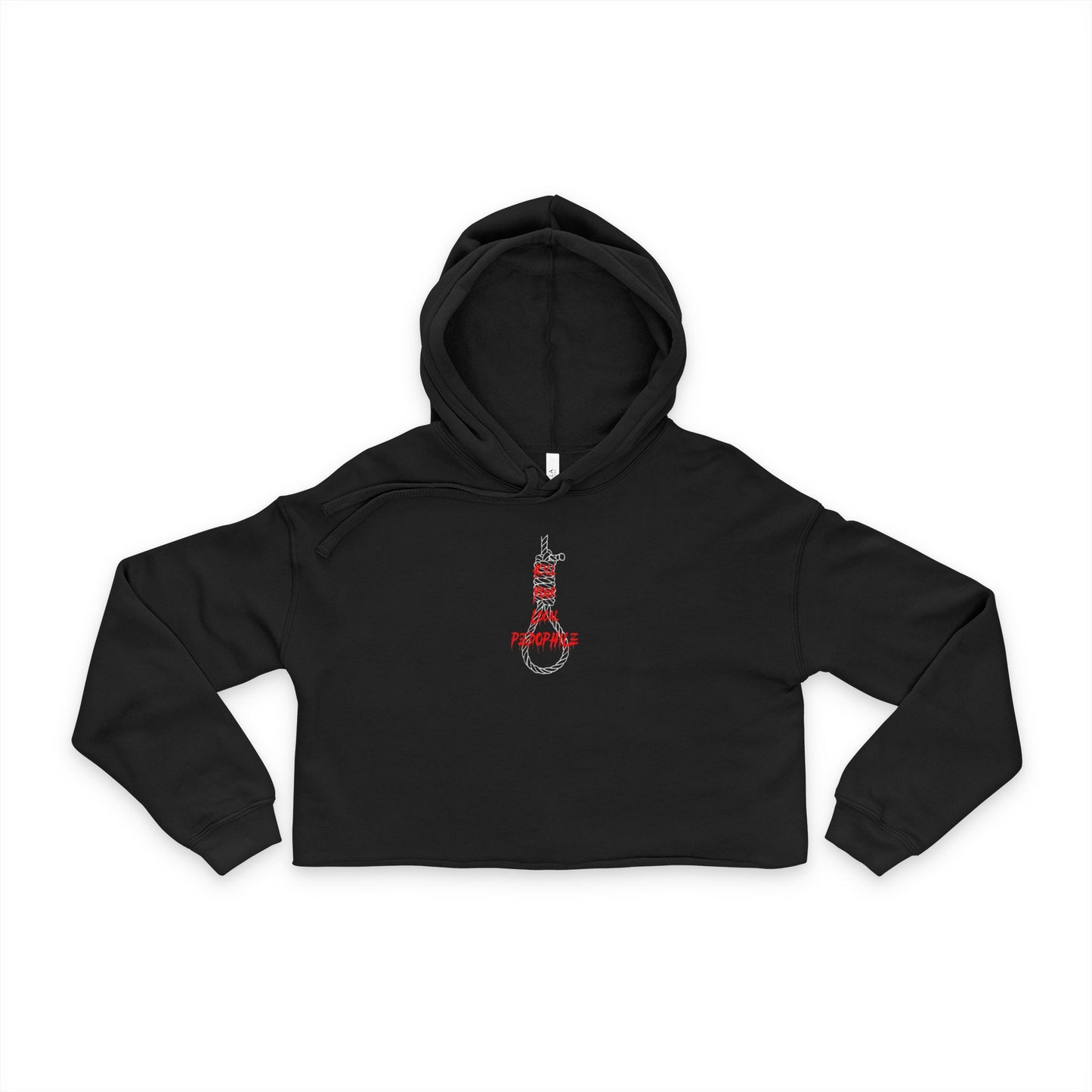 Kill your local pedophile cropped hoodie