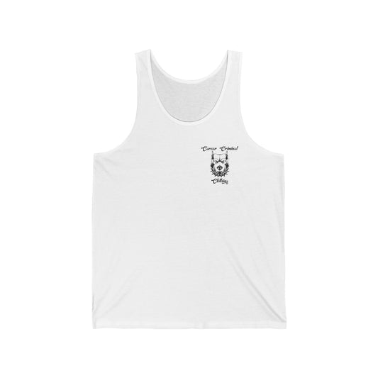Career Criminal Unisex Tank Top, Funny Tank for Dog Lovers, Cool Graphic Tee for Men and Women, Summer Casual Wear, Gift Idea