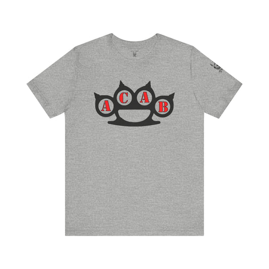ACAB Unisex Jersey Short Sleeve Tee – Streetwear Graphic Tee for Rebel Spirits
